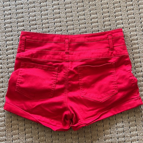 Red Mossimo High Rise Shorts - Picture 2 of 2